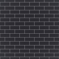 Мозаика керамическая Kotto Ceramica BRICK B 6022 Grafit Black  300x300х9 (48х124) 0,075 м2