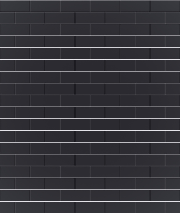Мозаика керамическая Kotto Ceramica BRICK B 6022 Grafit Black  300x300х9 (48х124) 0,075 м2