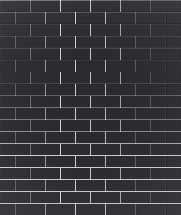 Мозаїка керамічна Kotto Ceramica BRICK B 6022 Grafit Black 300x300х9 (48х124) 0,075 м2
