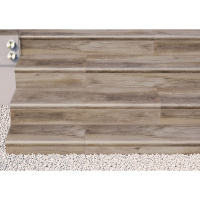 Сходинка з керамограніту Stopnica V-Shape Mattina Beige світло-коричнева 10x1202x320 мм