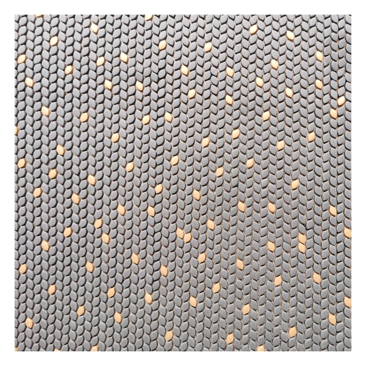 Мозаїка Mozaico De Lux V-Mos VJB-211 Grey&Gold 29,7х31,5 см