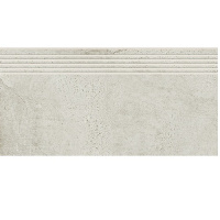Сходинка з керамограніту Newstone White Steptread біла 8x598x298 мм
