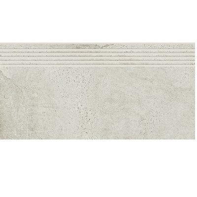 Сходинка з керамограніту Newstone White Steptread біла 8x598x298 мм