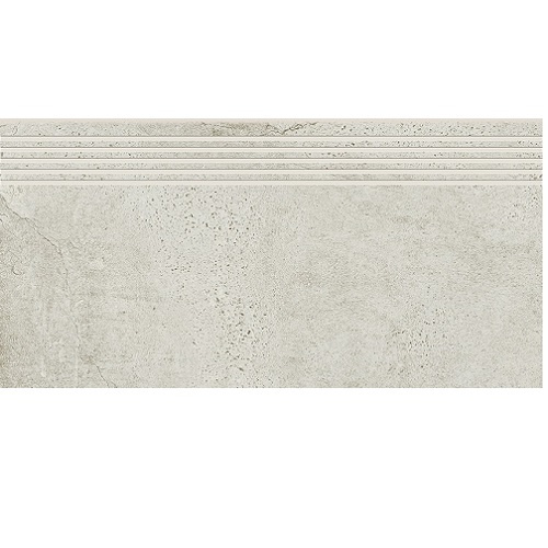 Сходинка з керамограніту Newstone White Steptread біла 8x598x298 мм