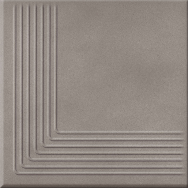 Сходинка клінкерна Loft Grey Steptread Corner сіра 11x300x300 мм