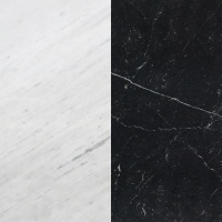 Портал для камина Bravo Ницца Polaris + Nero Marquina мрамор белый/черный прямой
