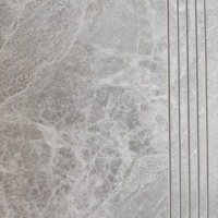 Ступенька из керамогранита Zeus Ceramica Kalakito Ivory SZRXKA1BRNQ Эко 600х300х9,2 мм бежевая, под камень, матовая, с противоковзскими прорезями