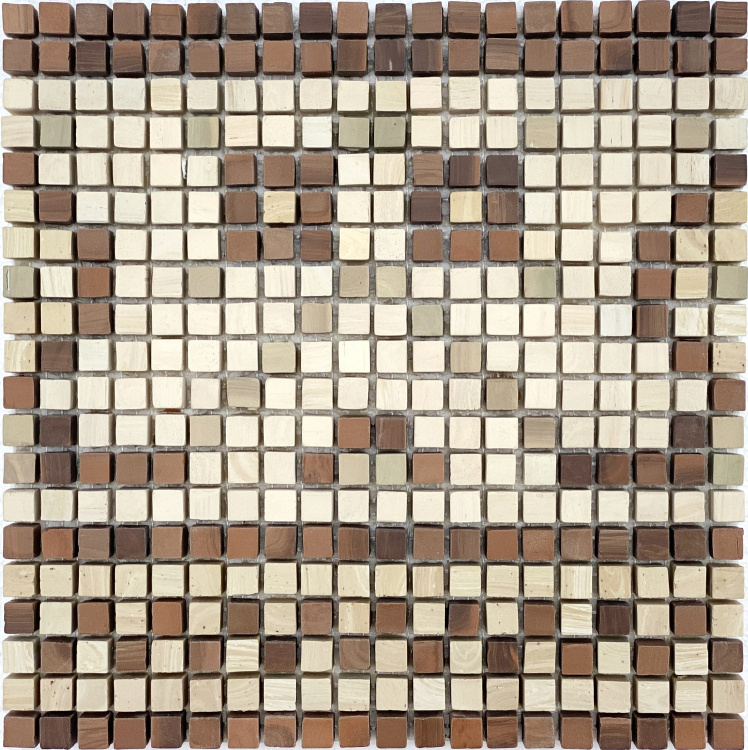 Мозаїка з керамограніту Kotto Ceramica MI7 K060707 Lviv Legends фриз Sabbia/Noce/Solare/Muschiato