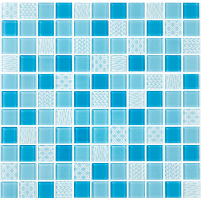 Мозаїка керамічна Kotto Ceramica GM 4051 C3 Blue d/Blue m/Structure 300 х 300 х 4 ( 25 х 25 )