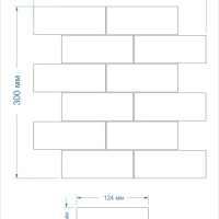Мозаїка керамічна Kotto Ceramica BRICK B 6003 Grey Shedol 300x300х9 (48х124) 0,075 м2 Мозаїка керамічна Kotto Ceramica BRICK B 6003 Grey Shedol 300x300х9 (48х124) 0,075 м2