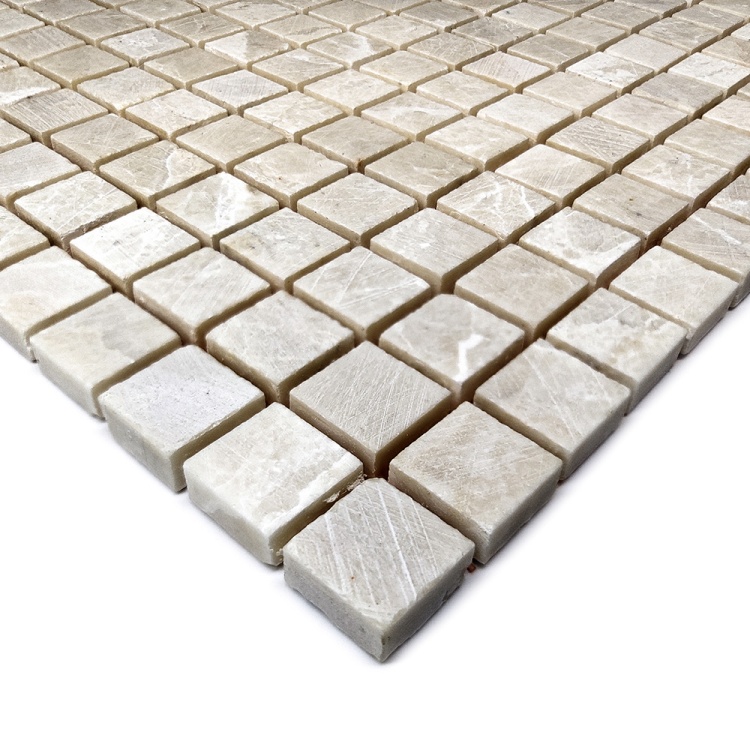 Мозаика из мрамора Матовая МКР-4СН (15x15) Victoria Beige МВ