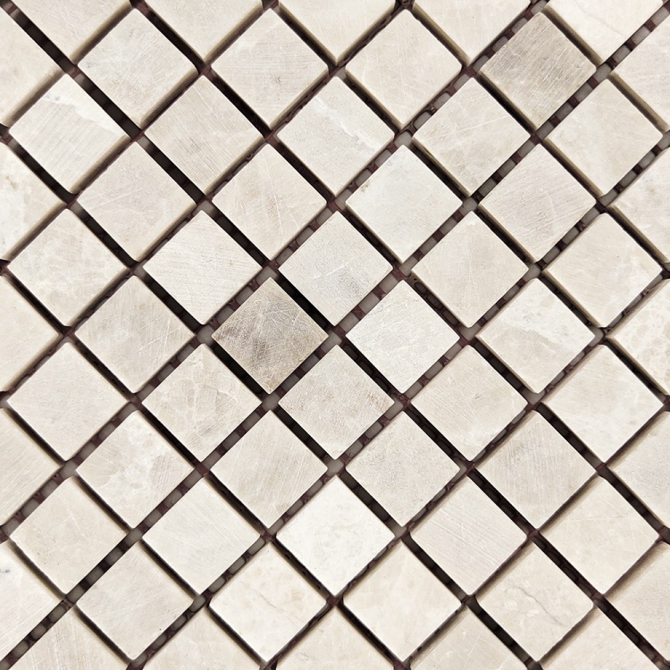 Мозаика из мрамора Матовая МКР-4СН (15x15) Victoria Beige МВ