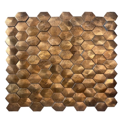 Мозаїка Mozaico de lux V-MOS VTH-601 Gold Metal 27x30 см