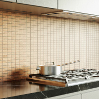 Мозаика из керамогранита Kotto Ceramica MI7 23460111C Dorato 300 x 300 х 7 (прямоугольник 23 x 46)