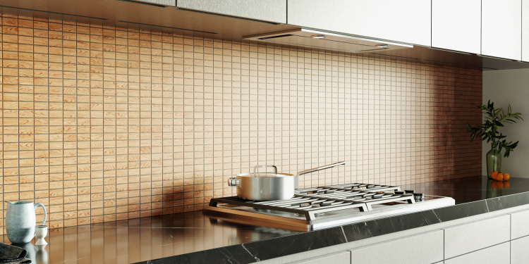 Мозаика из керамогранита Kotto Ceramica MI7 23460111C Dorato 300 x 300 х 7 (прямоугольник 23 x 46)
