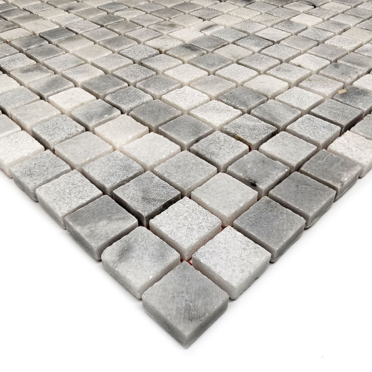 Мозаика из мрамора Матовая МКР-4СН (15x15) White Mix