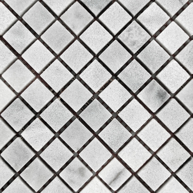 Мозаика из мрамора Матовая МКР-4СН (15x15) White Mix