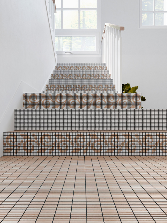 Мозаика из керамогранита Kotto Ceramica MI7 23460112C Ambra 300 x 300 х 7 (прямоугольник 23 x 46)