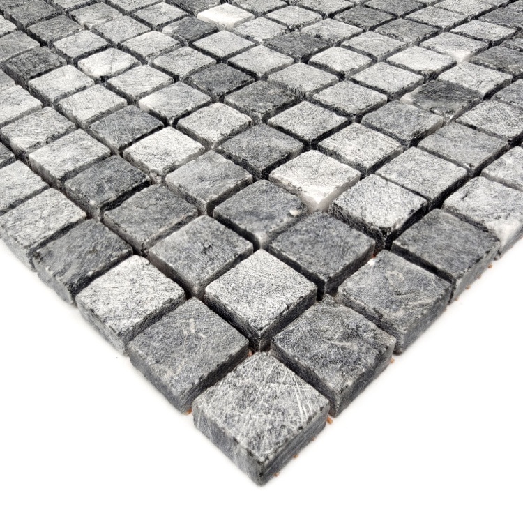 Мозаика из мрамора Матовая МКР-4СН (15x15) Black