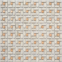 Мозаїка із керамограніту Kotto Ceramica MI7 K9102 C2 Grigio Caldo/Dorato 300x300x10
