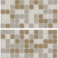 Мозаика стеклянная АкваМо MX25-1-01-19-20 бежево-белая растяжка градиент 1912x317x4 мм в бассейн хамам ванную Мозаика стеклянная АкваМо MX25-1-01-19-20 бежево-белая растяжка градиент 1912x317x4 мм в бассейн хамам ванную