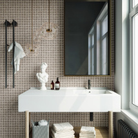 Мозаїка з керамограніту Kotto Ceramica MI7 K9201 Salino/Grigio Freddo 300x300x10 (прямокутник 10х20)