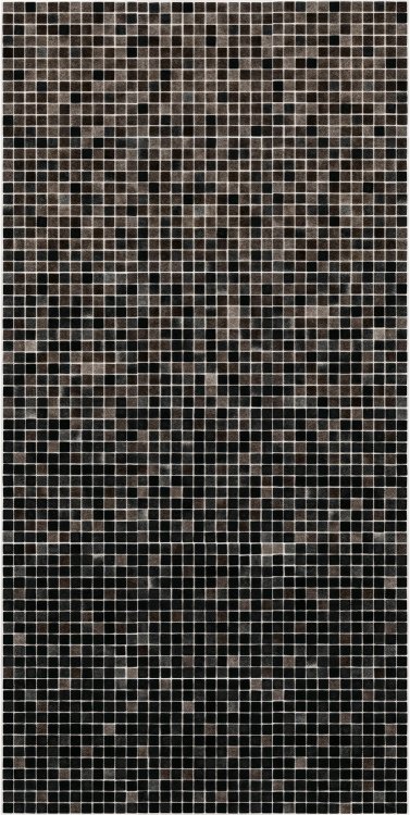 Мозаїка скляна АкваМо MX25-2-09-16G-16BG сіро-коричнева розтяжка градієнт 1912x317x4 мм в спа баню сауну хамам