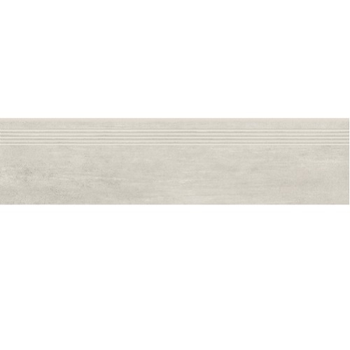 Сходинка з керамограніту Grava White Steptread біла 8x1198x298 мм