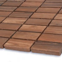 Мозаика из керамогранита Kotto Ceramica MI7 23460116C Noce 300 x 300 х 7 (прямоугольник 23 x 46)