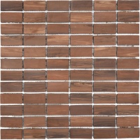 Мозаика из керамогранита Kotto Ceramica MI7 23460116C Noce 300 x 300 х 7 (прямоугольник 23 x 46)