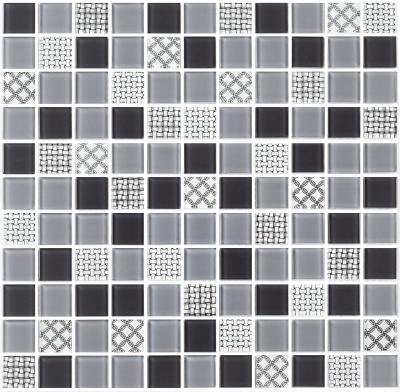 Мозаїка керамічна Kotto Ceramica GM 4053 C3 Gray m/Gray w/Structure 300 х 300 х 4 ( 25 х 25 )