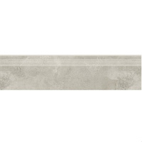 Сходинка з керамограніту Quenos Light Grey Steptread сіра 8x1198x298 мм