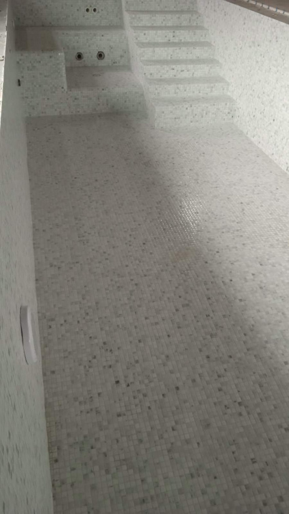 Мозаїка скляна Statuario white AquaMo