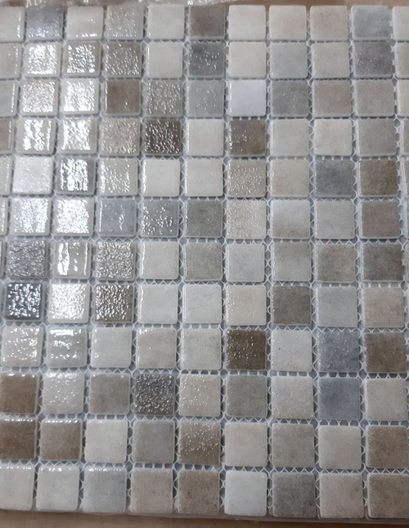 Мозаїка скляна АкваМо Limited Edition 46 на сітці