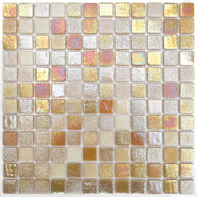 Мозаика стеклянная АкваМо Limited Edition 47 на сетке