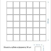 Мозаика стеклянная Kotto Ceramica GMP 0448028 С print 34 300x300  300 x 300 х 4   ( 48 х 48 )