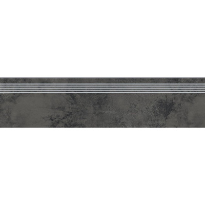 Сходинка з керамограніту Quenos Graphite Steptread графітова 8x1198x298 мм