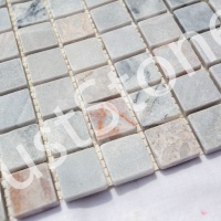 Мозаїка з мармуру Матова МКР-2СВ (23x23) Grey Mix