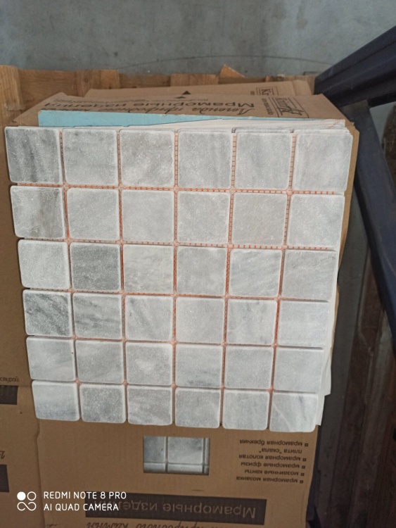 Мозаїка з мармуру Матова МКР-3СВ (47x47) Grey Mix
