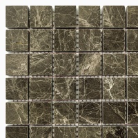 Мозаика из мрамора Полированная МКР-2П (23x23) Emperador Medium
