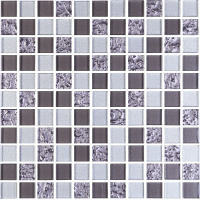 Мозаика керамическая Kotto Ceramica GM 8001 C3 GreyR S1/Grey m/Grey Silver  300 х 300 х 8   ( 25 х 25 )