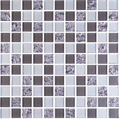 Мозаика керамическая Kotto Ceramica GM 8001 C3 GreyR S1/Grey m/Grey Silver  300 х 300 х 8   ( 25 х 25 )