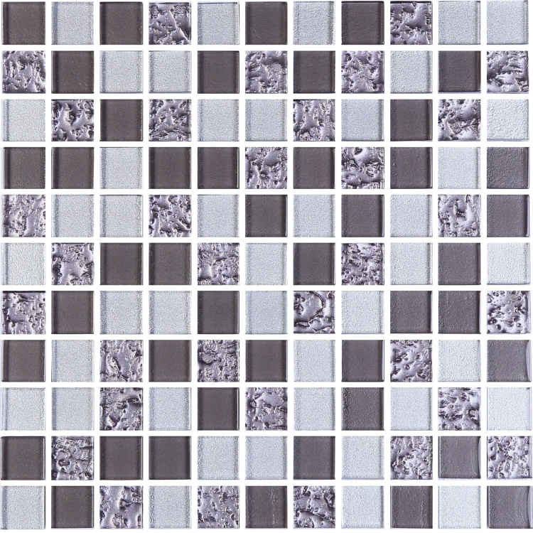 Мозаика керамическая Kotto Ceramica GM 8001 C3 GreyR S1/Grey m/Grey Silver  300 х 300 х 8   ( 25 х 25 )