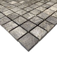 Мозаїка з мармуру Матова МКР-2СН (23x23) Emperador Medium