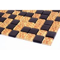 Мозаїка скляна Kotto Ceramica GMP 0825015 С2 print 13/black mat 300 x 300 х 8 ( 25 х 25 )
