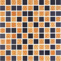 Мозаїка скляна Kotto Ceramica GMP 0825015 С2 print 13/black mat 300 x 300 х 8 ( 25 х 25 )