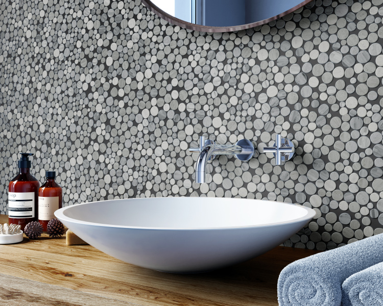Мозаїка з керамограніту Kotto Ceramica MI7 14300702C Grigio Freddo 300 x 300 х 10 (коло d 14-30)