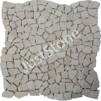 Мозаика из мрамора Матовая МКР-ХСВ (хаотичная) Victoria Beige