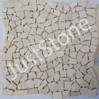 Мозаика из мрамора Матовая МКР-ХСВ (хаотичная) Victoria Beige