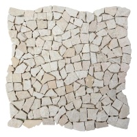 Мозаика из мрамора Матовая МКР-ХСВ (хаотичная) Victoria Beige